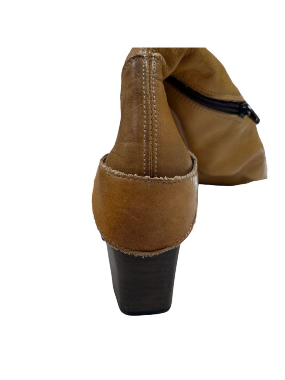 Free People Auburn Over The Knee Boot Boho Tall EU 37 US 6 Mustard - Picture 13 of 14
